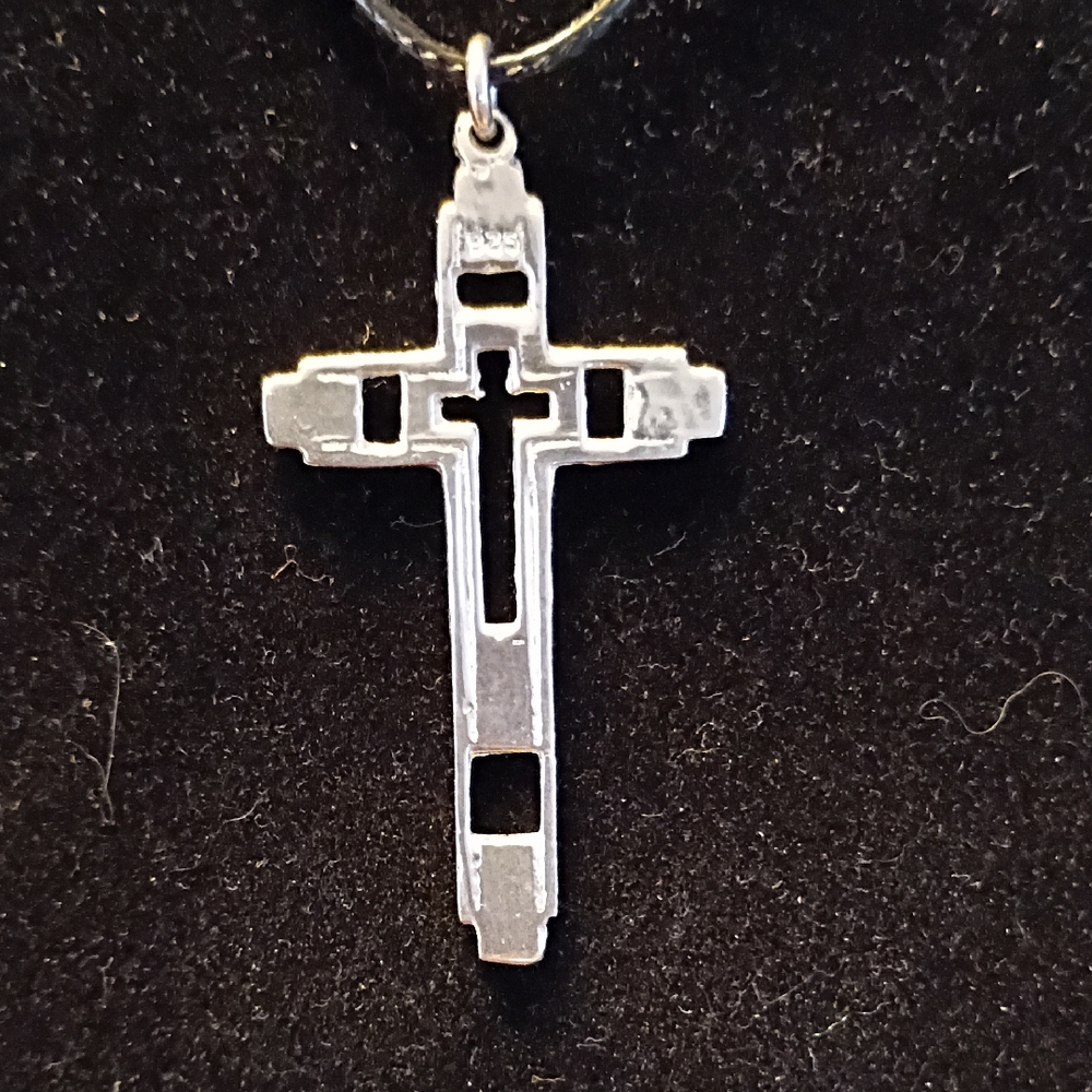 Silver Cross Pendant Necklace
